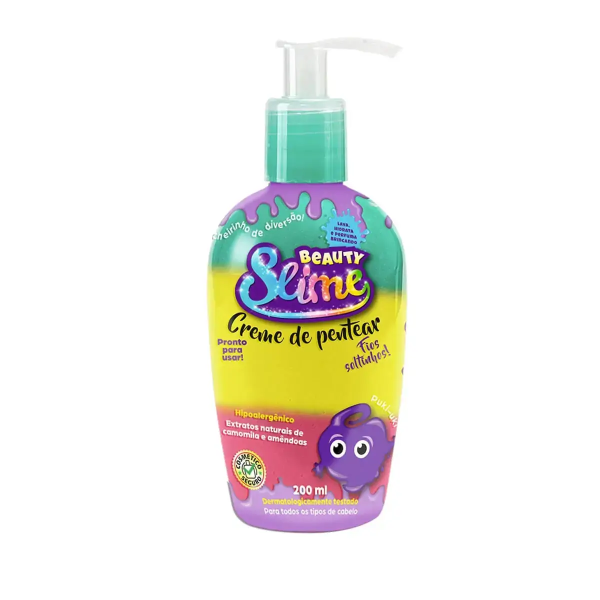 Creme de Pentear Infantil Beauty Slime Colors 200ml