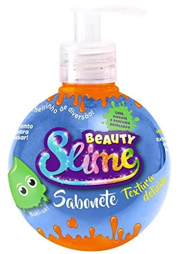 Sabonete Liquido/espuma Beauty Slime Azul Neon 300ml