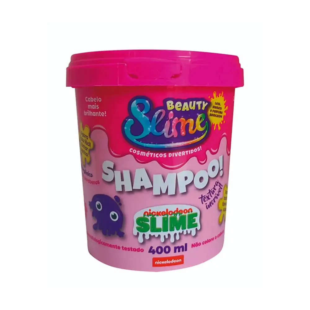 Shampoo Pote Beauty Slime Pink 400ml