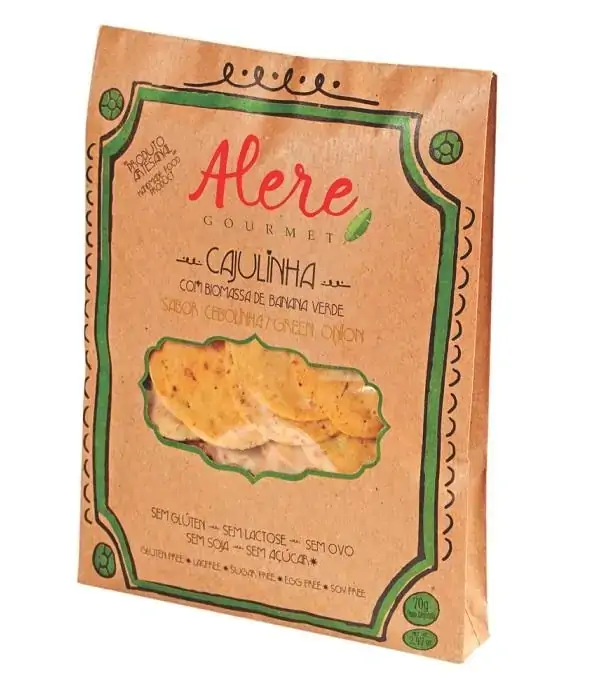 BISCOITO ALERE CAJULINHA CASTANHA E CEBOLINHA 70G