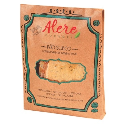 PÃO SUECO ALERE COM BIOMASSA DE BANANA VERDE 80G
