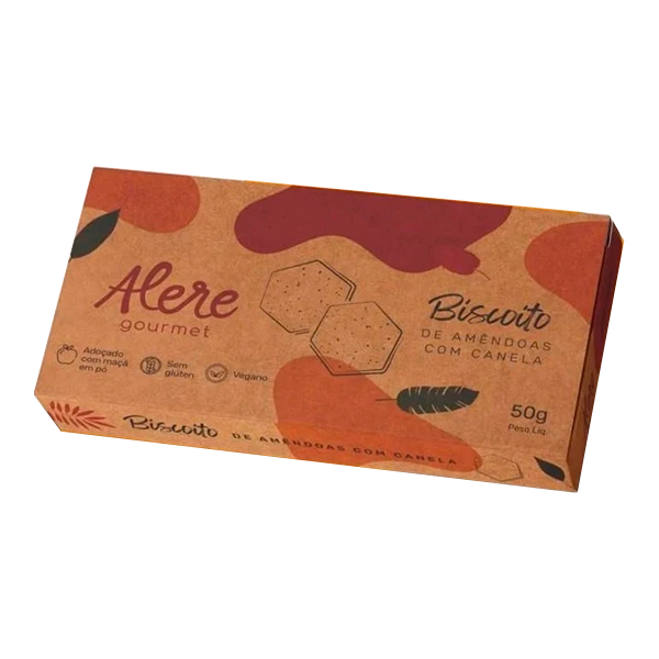 Biscoito De Amendoas Com Canela Alere Gourmet 50g
