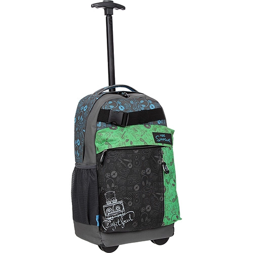 Mochila Infantil Com Rodinhas The Simpsons Simpsonic Pcf Global