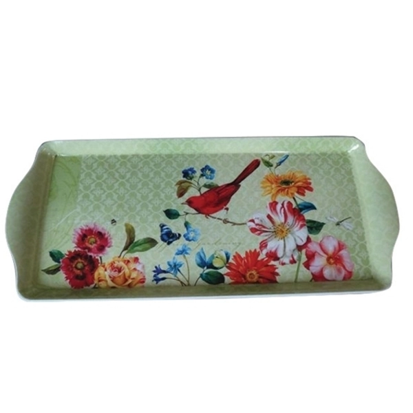 Bandeja Plastica Urban Sweet Flowers Small Verde