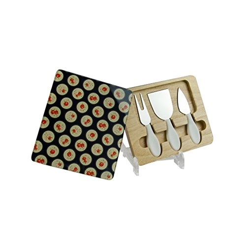 Jg.facas/tabua Urban P/queijo Floral