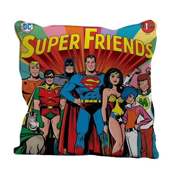 Capa Almofada Urban 45x45cm Super Friends
