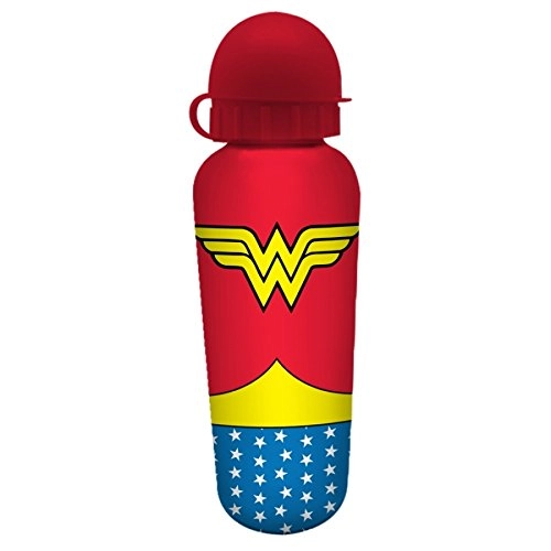 Squeeze Aluminio Urban Dc Wonder Woman Vermelho