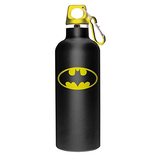 Garrafa Aluminio 750ml Urban Batman Logo Preta