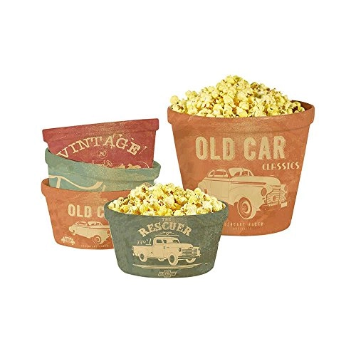 Pote Pipoca Urban Melamina 5pcs Gm Vintage Cars