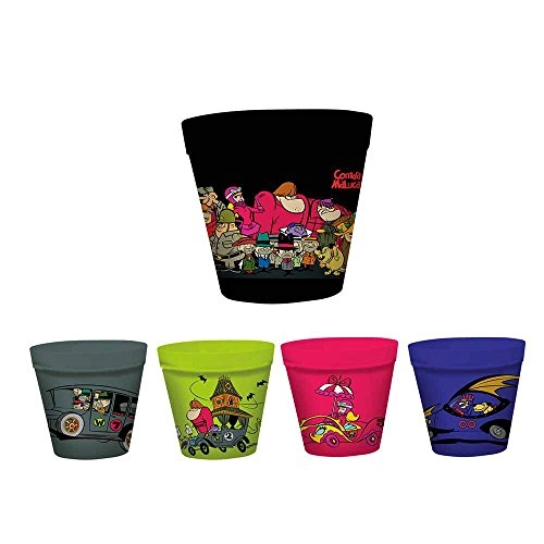 Pote Pipoca Urban Melamina 5pcs Wacky Race All