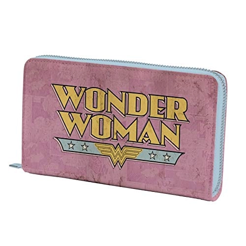 Carteira Urban C/ziper Wonder Woman Rosa
