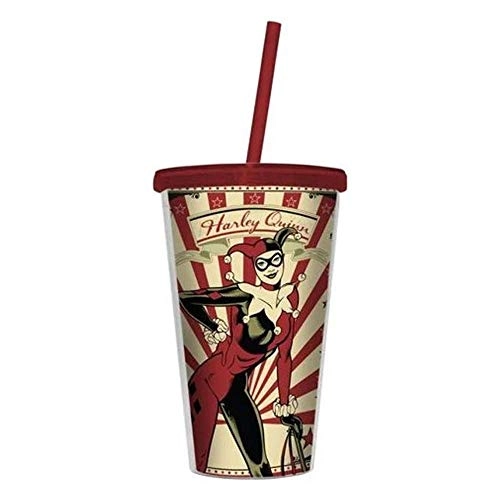 Copo Plastico Urban C/tampa/canudo Harley Queen