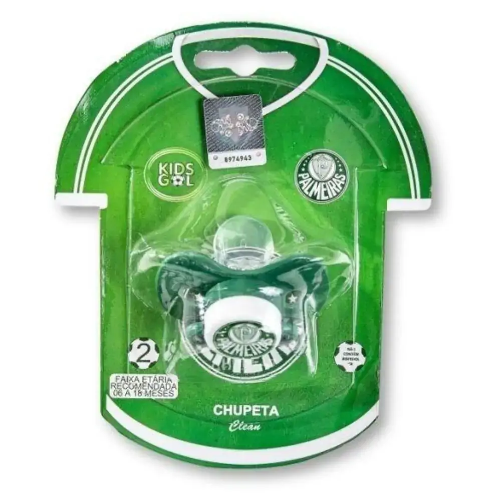 Chupeta Kids Gol Palmeiras Borboleta Orto 2 Un