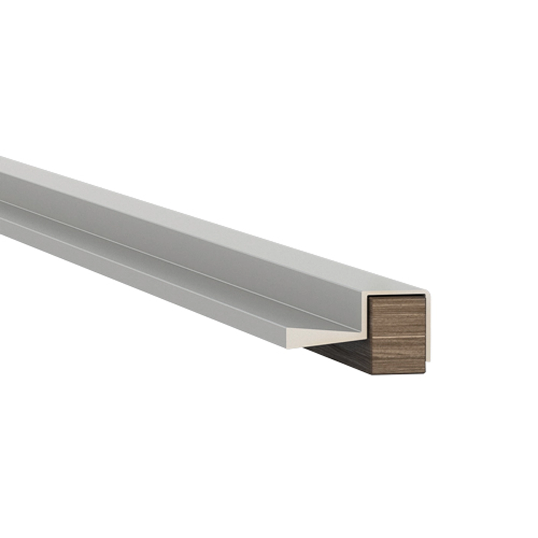 Puxador Perfil para Móveis Sobrepor Alumínio 3000mm Anodizado 1 peça