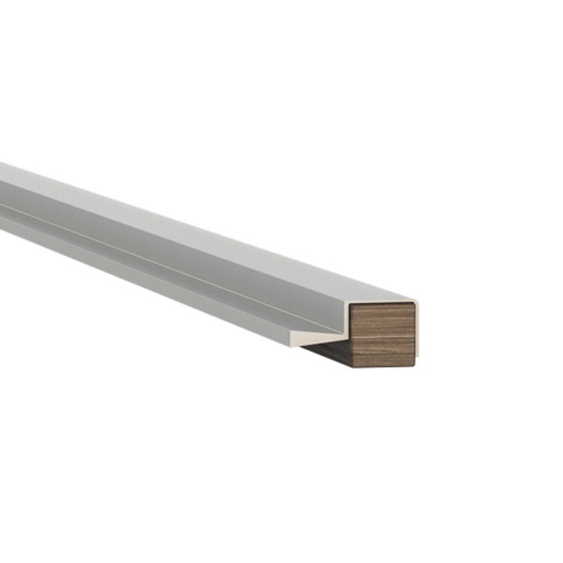 Puxador Perfil para Móveis Sobrepor Alumínio 3000mm Anodizado 1 peça