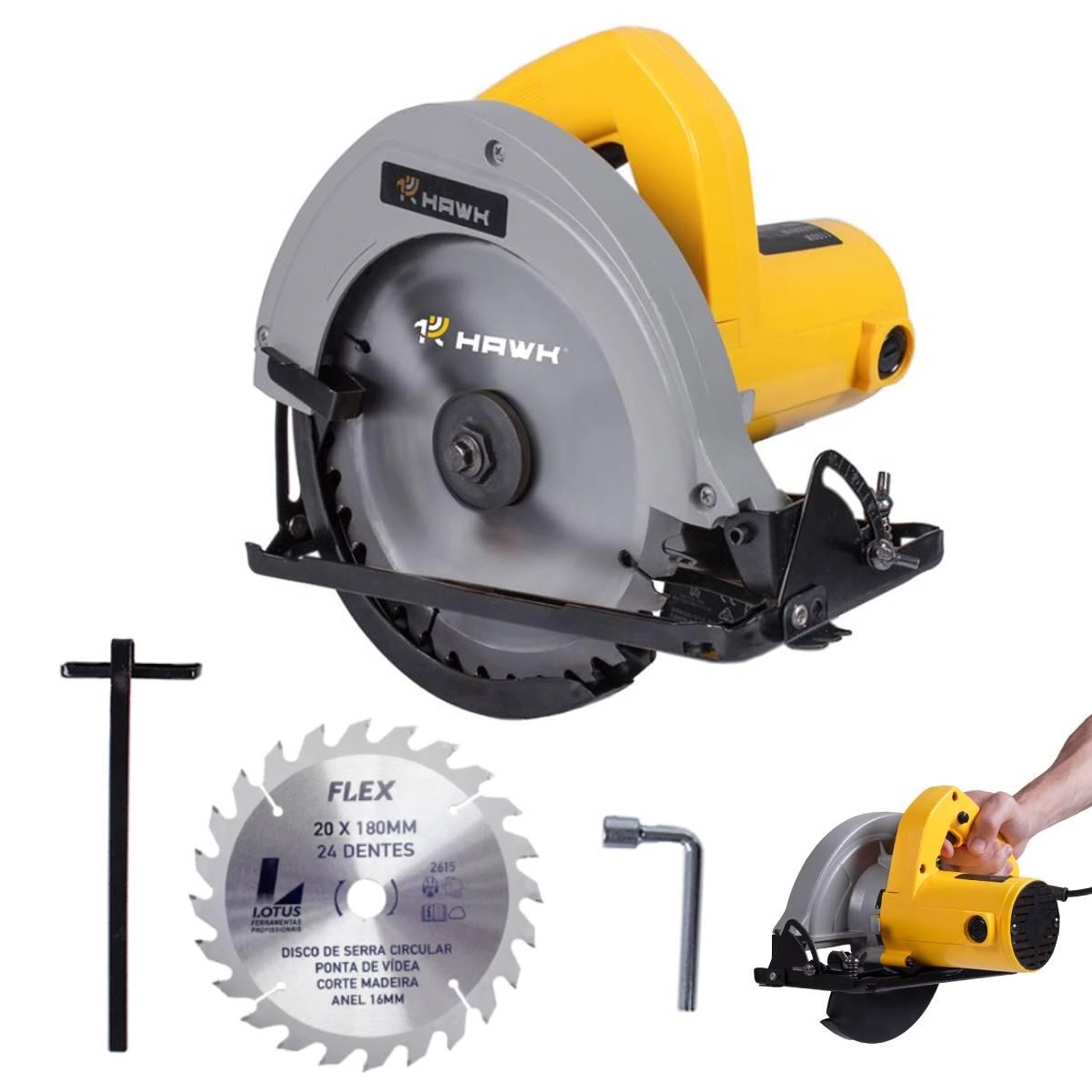 Serra Circular 1100w 220v Hw5020 Hawk