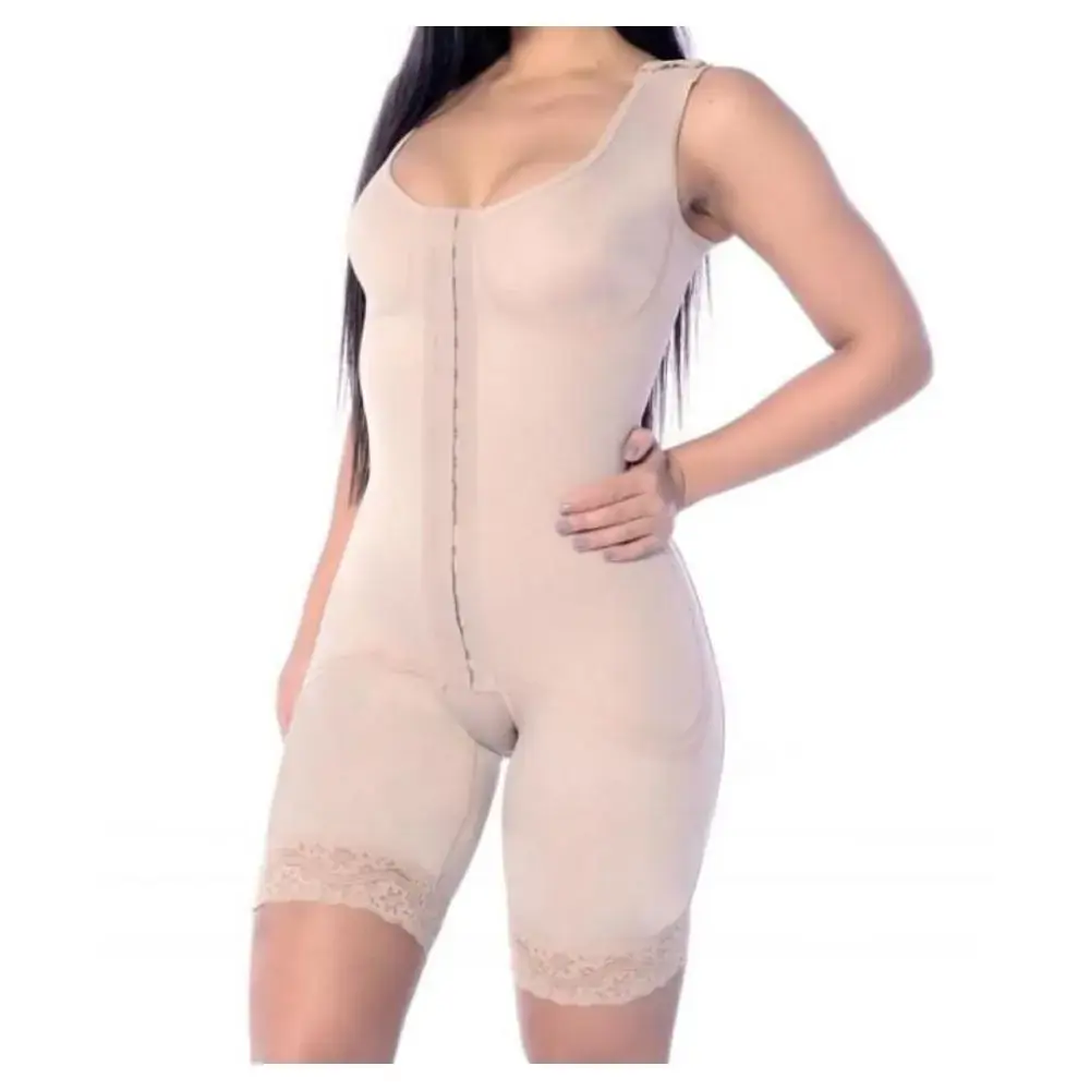 Modelador Curto Com Abertura e Alça Larga 114 Model Slim - Tamanho P