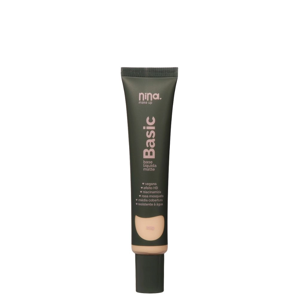 Base Liquida Nina Makeup Matte Basic Cor2 25g