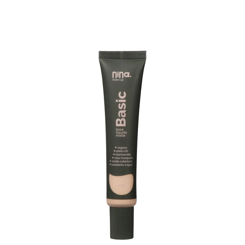 Base Liquida Nina Makeup Matte Basic Cor3 25g