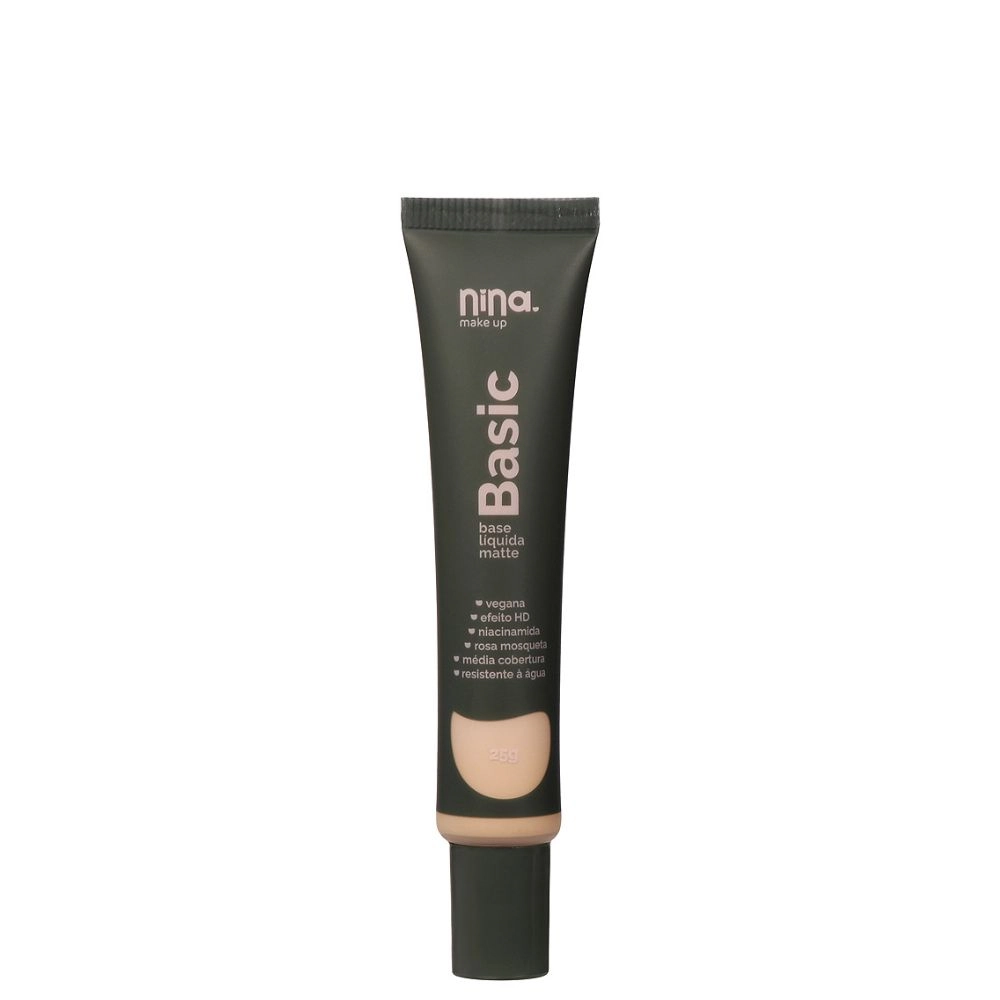 Base Liquida Nina Makeup Matte Basic Cor4 25g