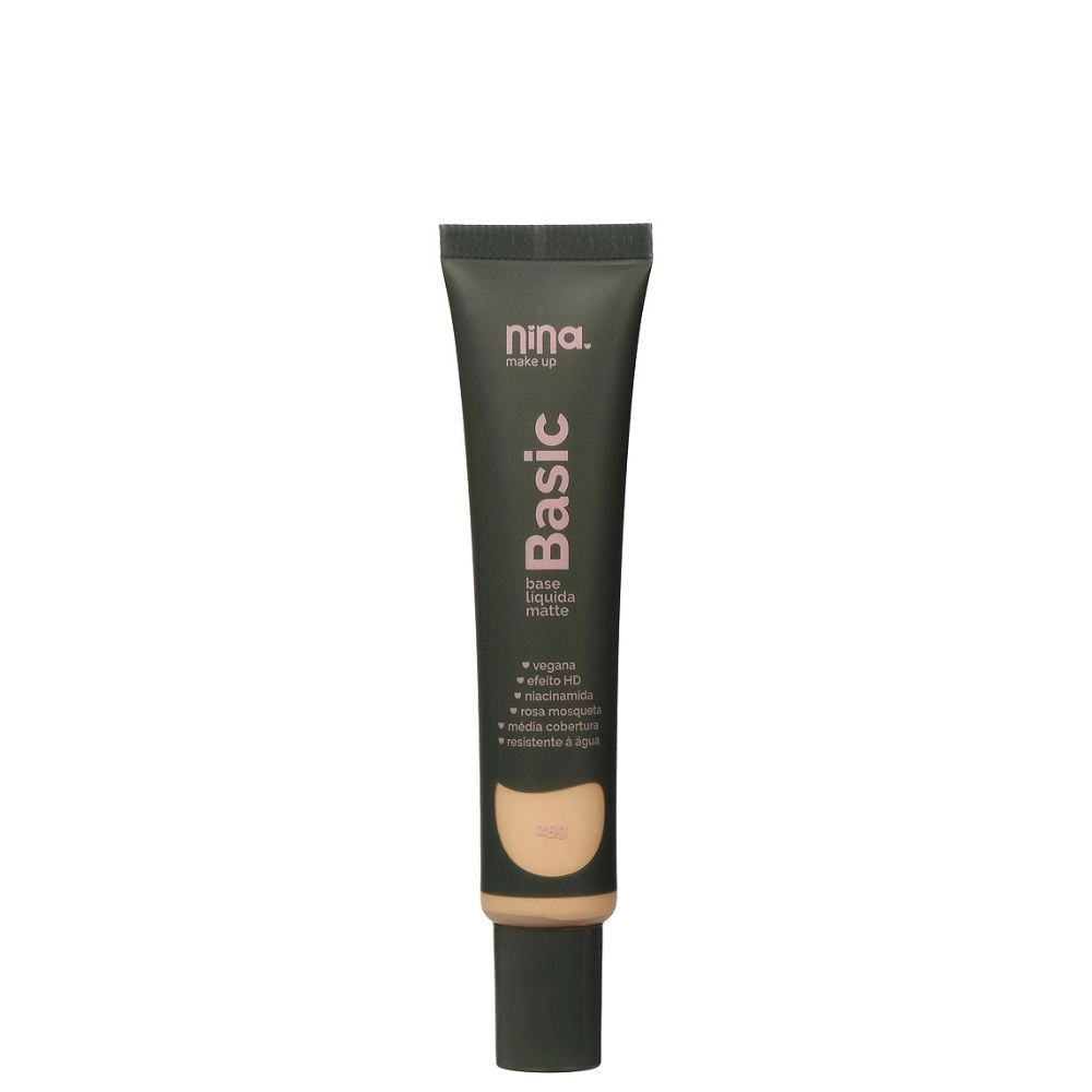 Base Liquida Nina Makeup Matte Basic Cor5 25g