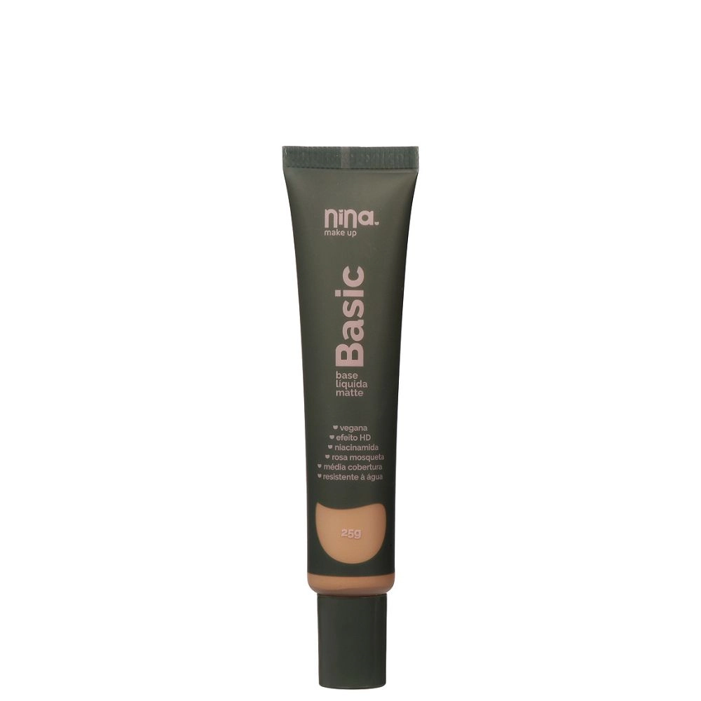 Base Liquida Nina Makeup Matte Basic Cor7 25g