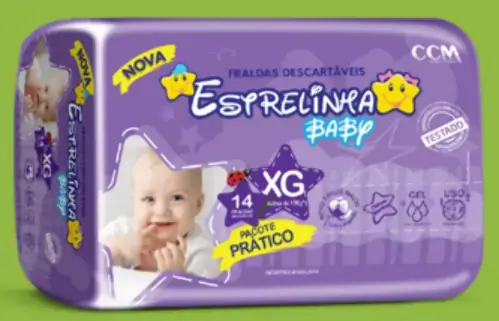 Fralda Estrelinha Baby Xg 14un