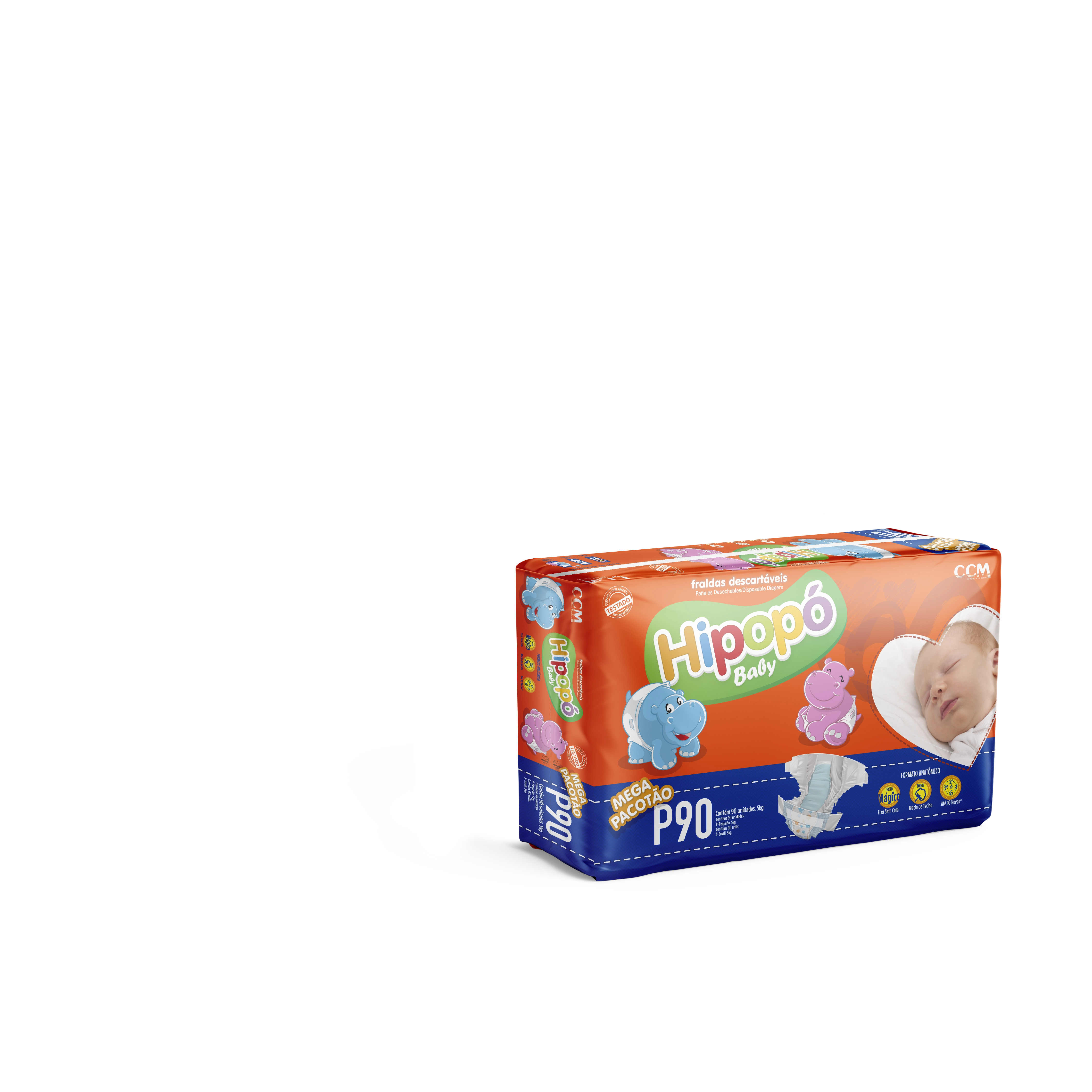 Fralda Hipopo Mega P C/90