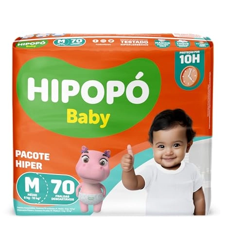 Fralda D.hipopo Hiper M 70 Und