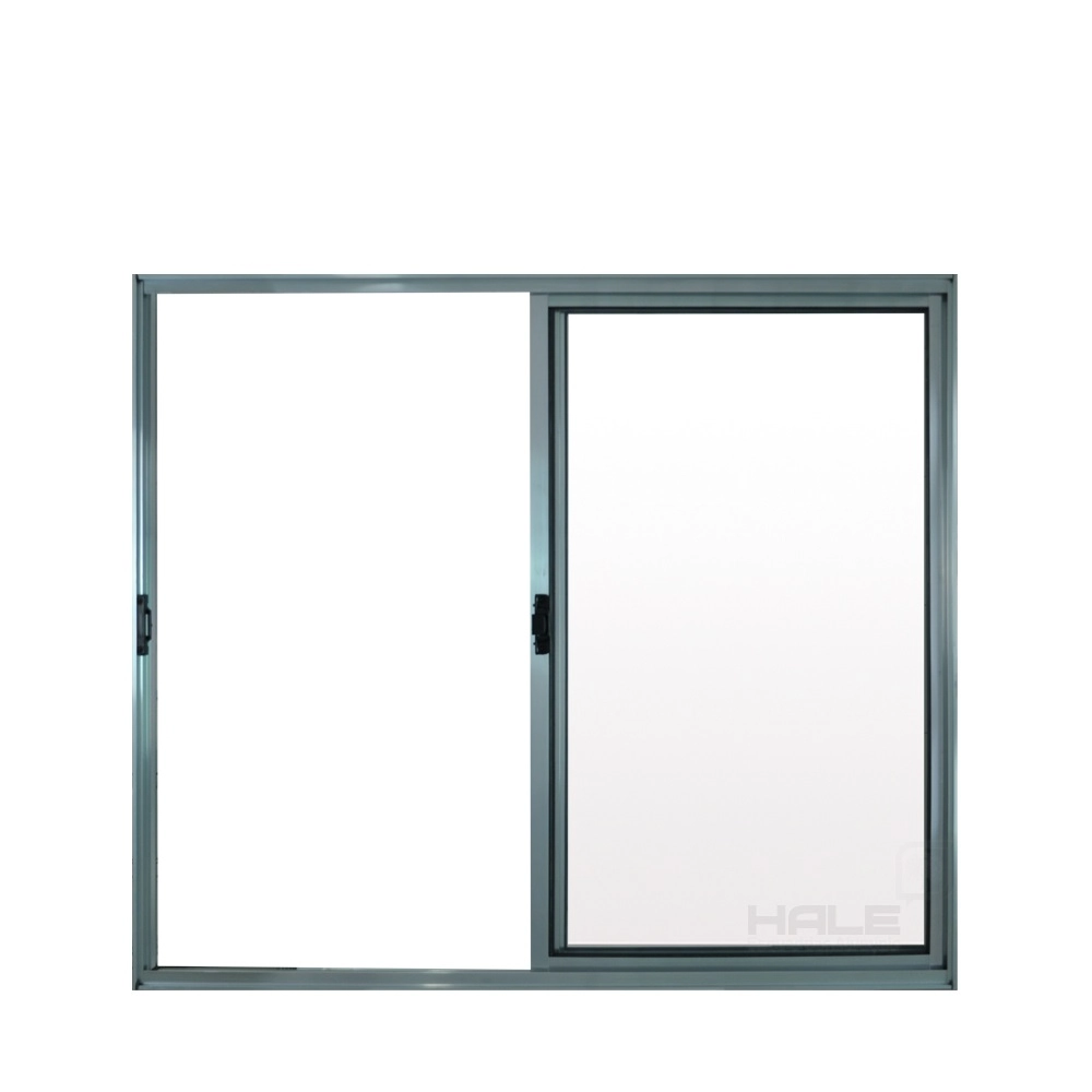 Janela De Correr 2 Folhas S/ Grade Aluminio Brilhante 1.00 X 1.20linha Modular - Hale