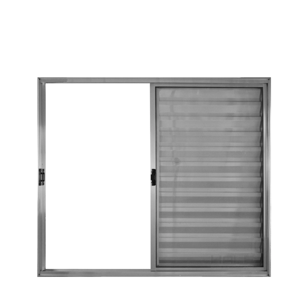 Veneziana De Correr 3 Folhas S/grade Aluminio Brilhante 1.00 X 1.50 Linha Modular - Hale