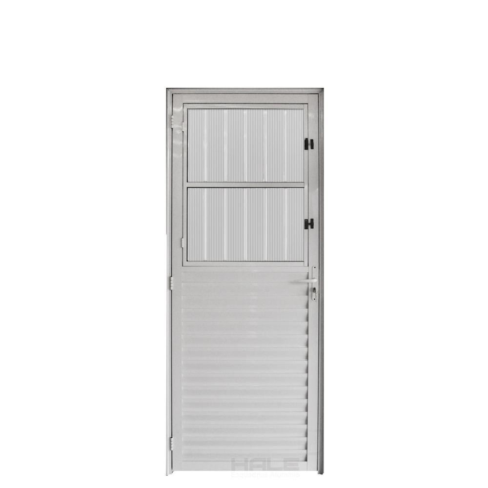 Porta Postigo Aluminio Branco 2.10 X 0.90 Lado Esquerdo - Hale
