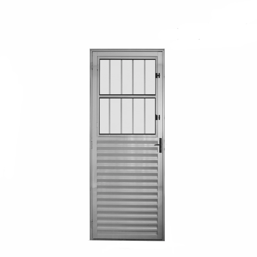 Porta Postigo Aluminio Brilhante 2.10 X 0.90 Lado Direito - Hale