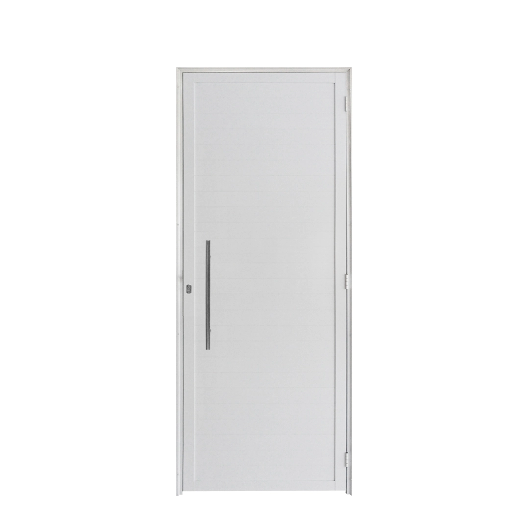 Porta Lambril 0.80 X 2.10 Com Puxador Alumínio Branco Lado Direito - Hale