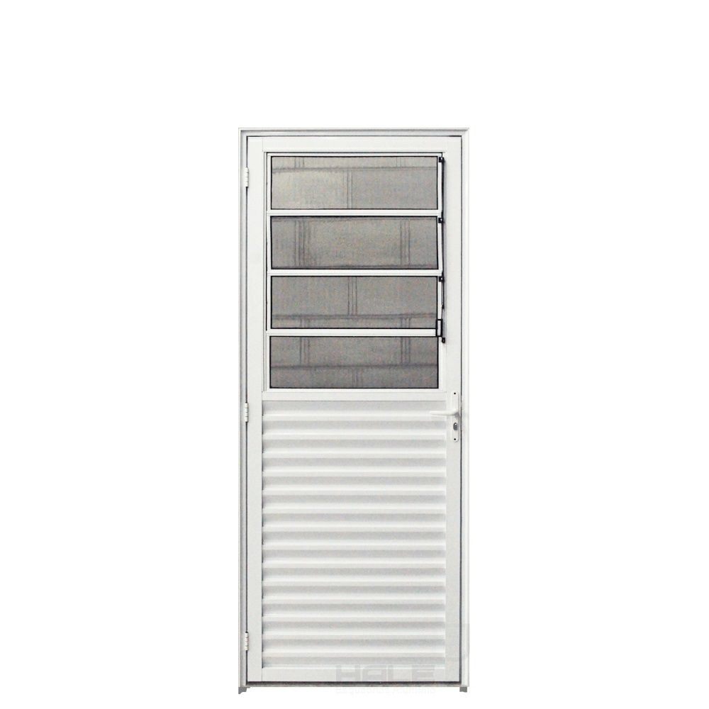 Porta Basculante 0.70 X 2.10 Aluminio Branco Lado Direito - Hale