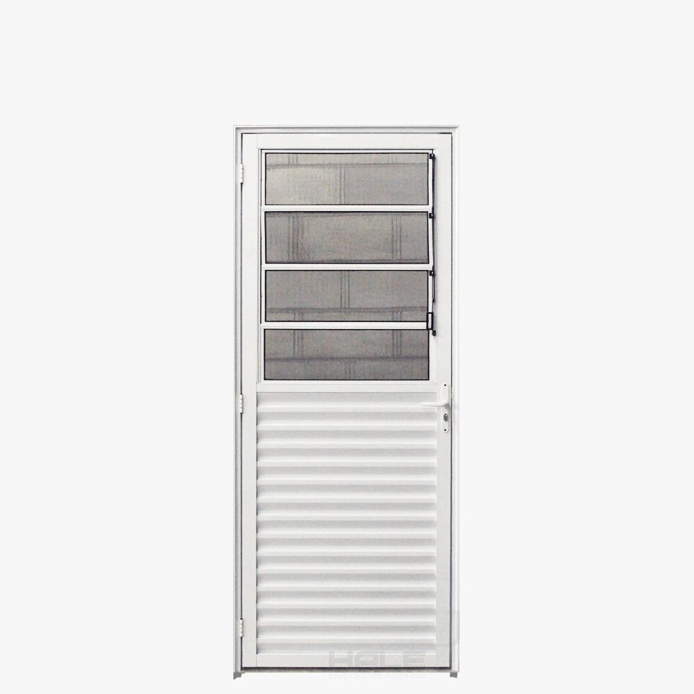Porta Basculante 70 X 2.10 Aluminio Branco Lado Esquerdo - Hale