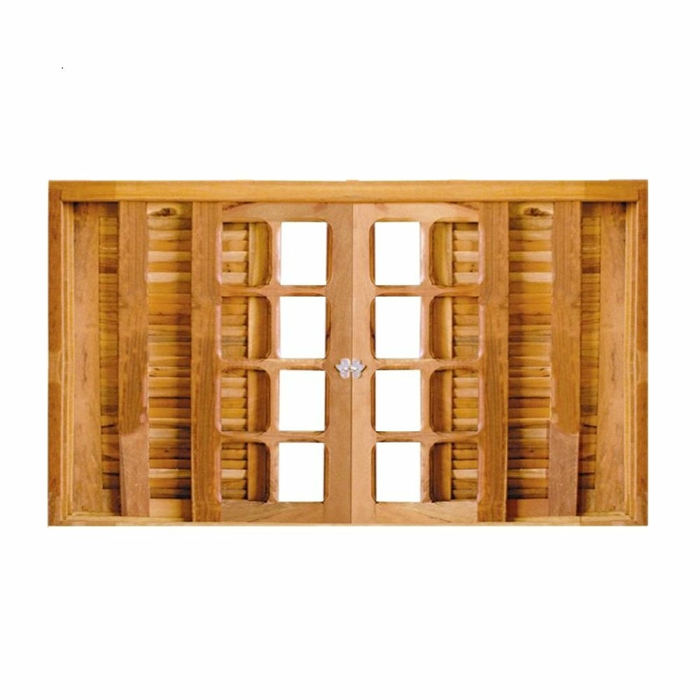 Veneziana De Correr 6 Folhas Padrão Imbuia Reto - Com Ferragens 2.00 X 1.00 - Hale