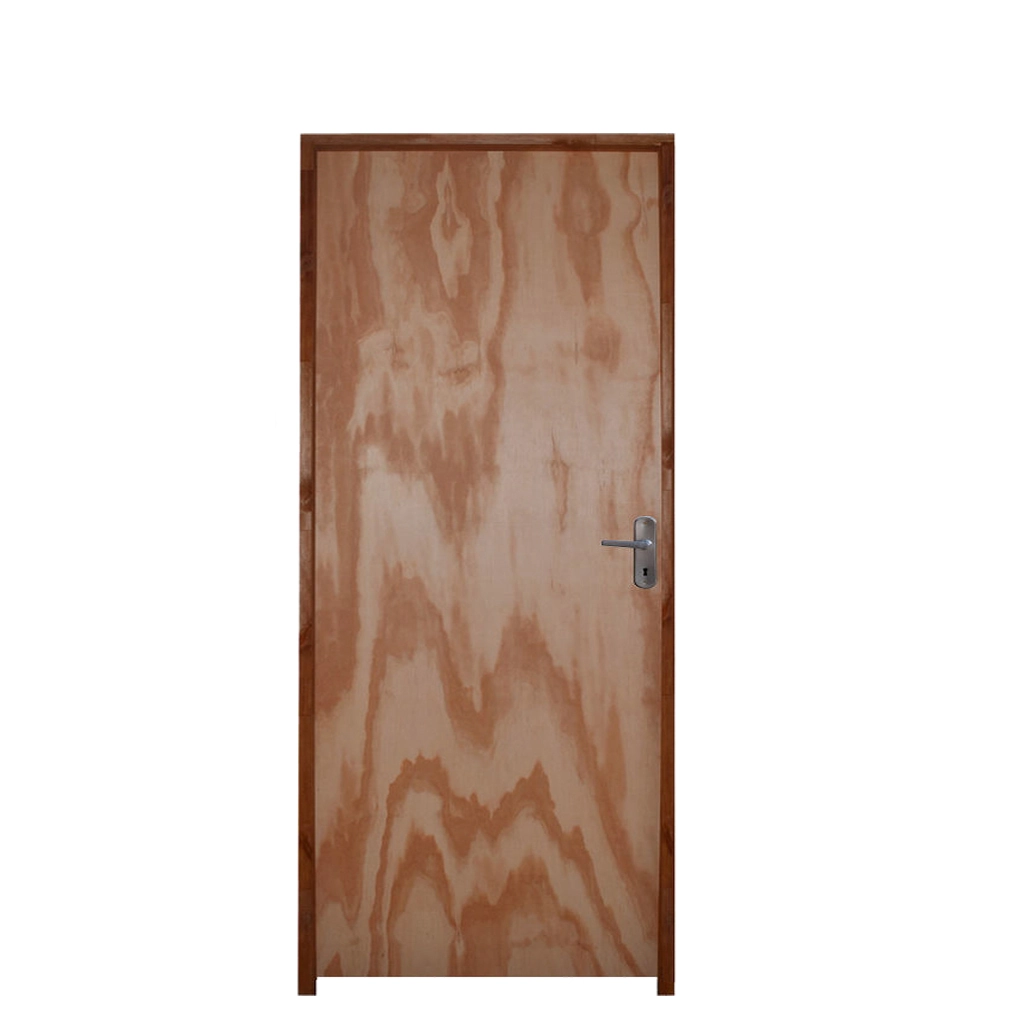 Kit Porta Lisa De Madeira Mescla 60 X 2.10 Batente Ecológico 09cm Fechadura Comum Lado Esquerdo- Hale
