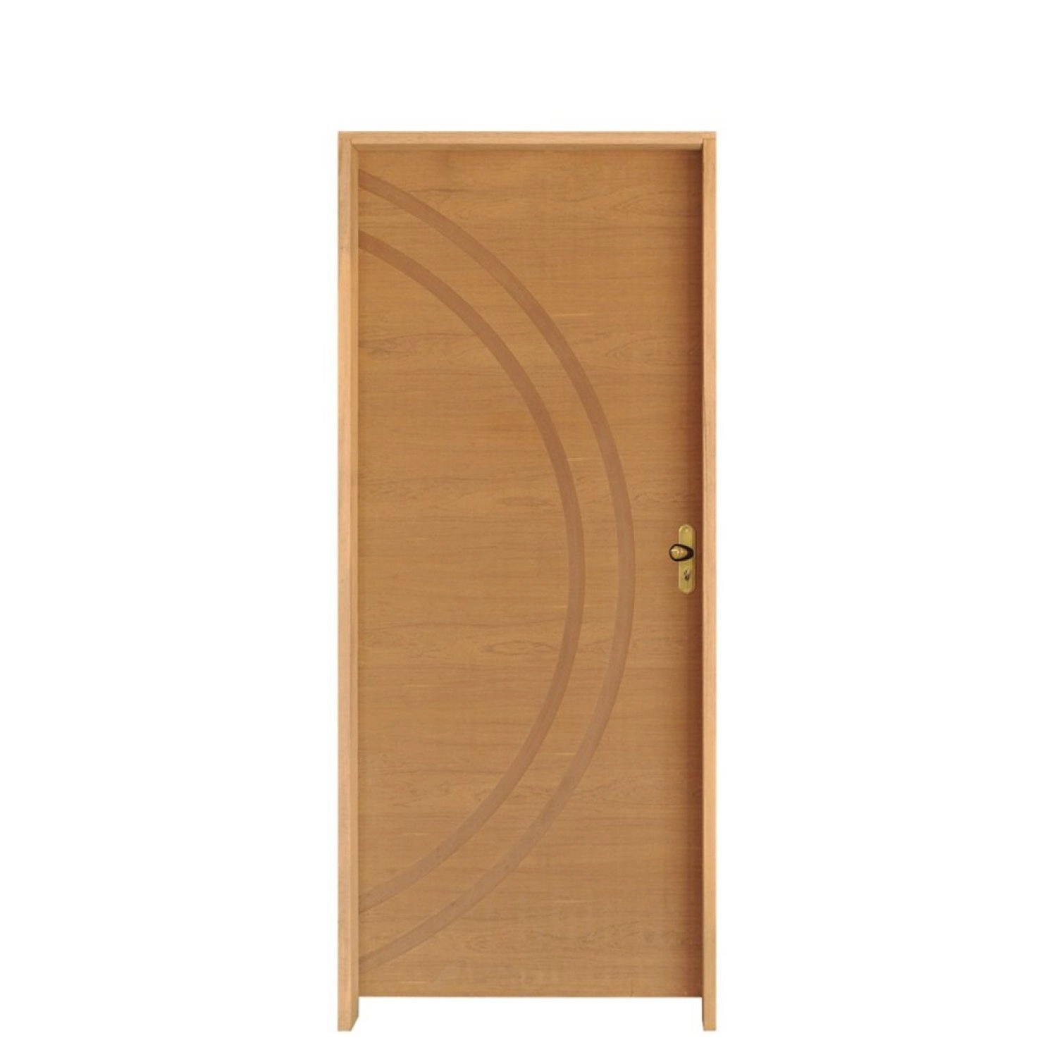 Kit Porta De Madeira 210x72cm Batente 11cm Fechadura Golf Concept 11 Rodam  Imbuia