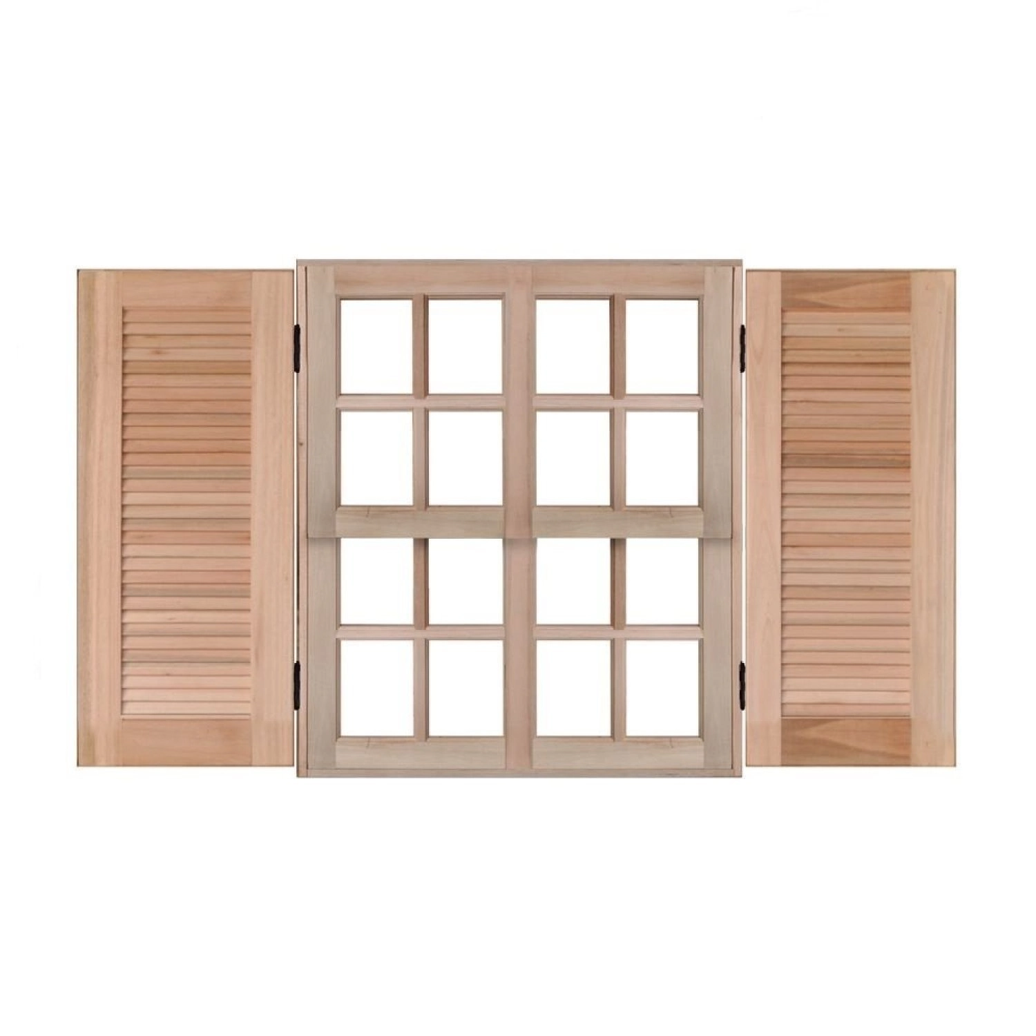 Janela De Madeira Guilhotina 140x120cm 4 Folhas Rodam Eucalipto