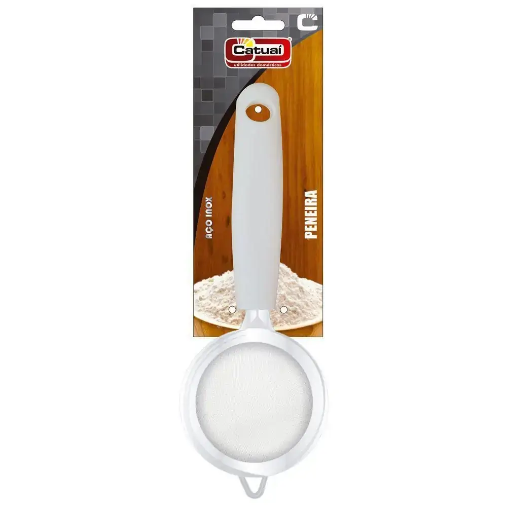 Peneira Inox 24/09cm Cabo Bco