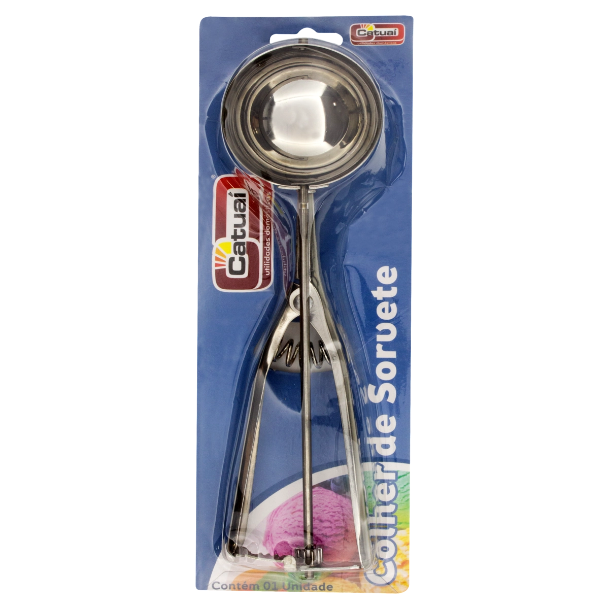 Colher Inox Para Sorvete Com Mola Catuaí