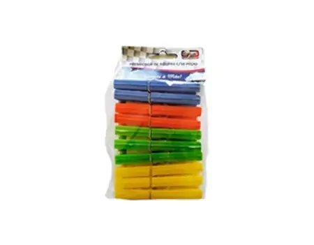 Prendedor De Roupa De Plastico 10 Pecas 10cm