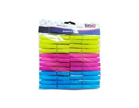 Prendedor De Roupa De Plastico 24pecas 10cm