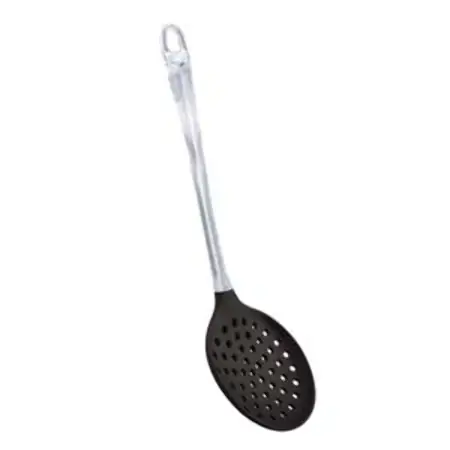 Escumadeira Em Silicone 33cm Preta
