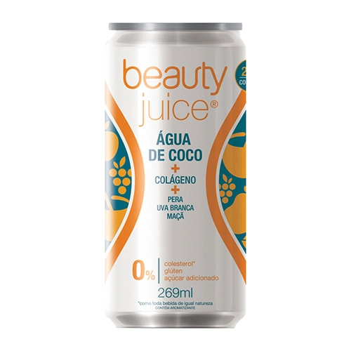 Debida De água De Coco Verde Com Frutas E Colágeno Hidrolisado Beatyjuice