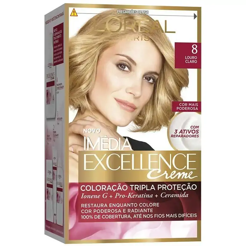 Tint Imedia 8 Louro Claro Cpp Elseve Oleo