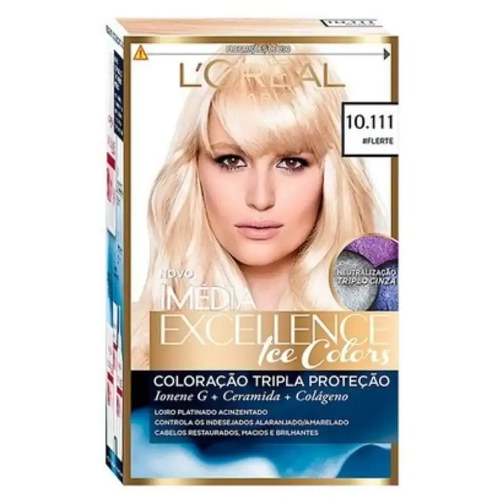 Kit Tintura Imédia Excellence Ice Platinum #Flerte 10.111