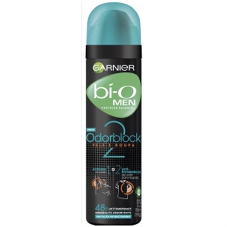 Antitranspirante Aerossol Odorblock 2 Garnier Bí O Men 150ml