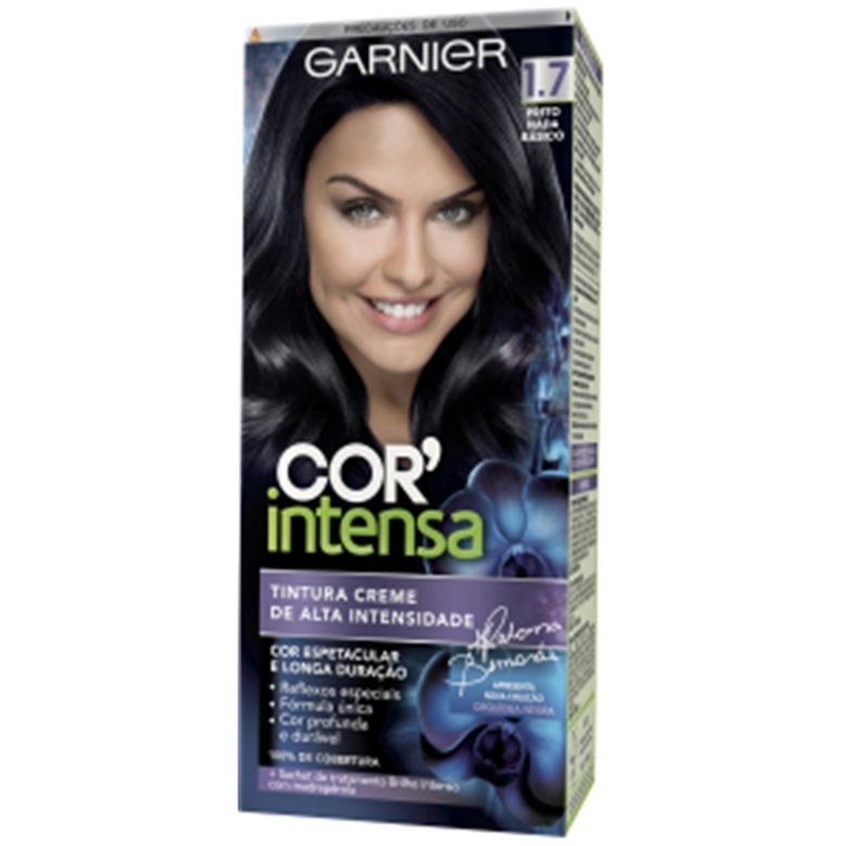 Tintura Permanente Nutrisse 1.7 Preto Nada Basico Garnier